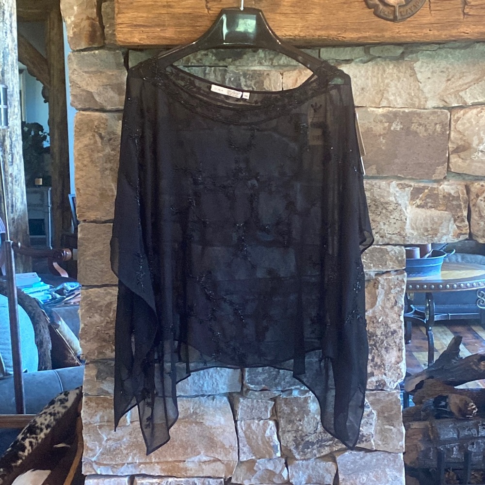 Beaded shear coverlet